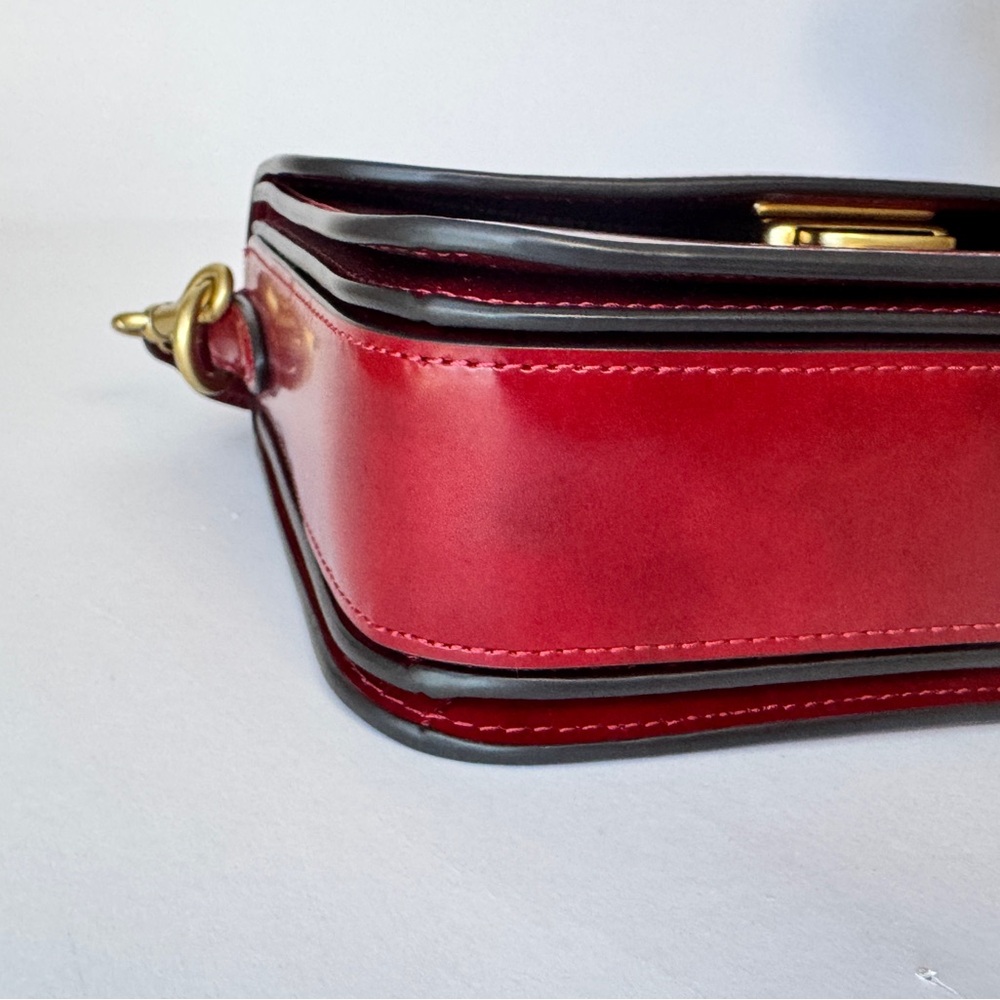 Coach Rogue Top Handle bag In Ruby Red Spazzolato Leather Limited Edition NWT - Picture 6 of 11